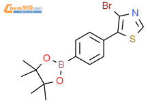 4-(4-溴噻唑-5-基)苯硼酸频哪醇酯结构式图片|2223050-78-8结构式图片