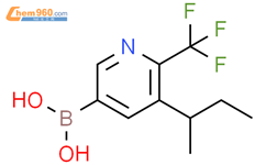 5-(仲丁基)-6-三氟甲基吡啶-3-硼酸结构式图片|2225153-39-7结构式图片