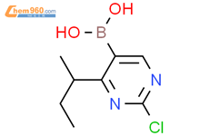 2-氯-4-(仲丁基)嘧啶-5-硼酸结构式图片|2225153-51-3结构式图片
