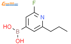 2-氟-6-(正丙基)吡啶-4-硼酸结构式图片|2225154-82-3结构式图片