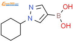 1-(环己基)-1H-吡唑-4-硼酸结构式图片|2225155-52-0结构式图片
