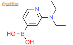 2-(二乙基氨基)吡啶-4-硼酸结构式图片|2225155-86-0结构式图片