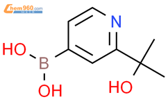 (2-(2-羟丙烷-2-基)吡啶-4-基)硼酸结构式图片|2225156-03-4结构式图片