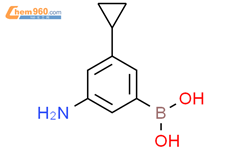 (3-氨基-5-环丙基苯基)硼酸结构式图片|2225169-81-1结构式图片