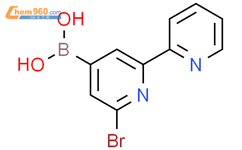 2-溴-6-(2-吡啶基)吡啶-4-硼酸结构式图片|2225170-58-9结构式图片
