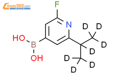2-氟-6-(异丙基-d7)-吡啶-4-硼酸结构式图片|2225171-78-6结构式图片