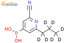 2-氰基-6-(n-丙基-d7)-吡啶-4-硼酸结构式图片|2225174-14-9结构式图片