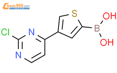 4-(2-氯嘧啶-4-基)噻吩-2-硼酸结构式图片|2225175-37-9结构式图片