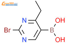 2-溴-4-乙基嘧啶-5-硼酸结构式图片|2225175-59-5结构式图片