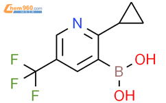 2-(环丙基)-5-(三氟甲基)吡啶-3-硼酸