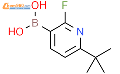 2-氟-6-(叔丁基)吡啶-3-硼酸结构式图片|2225177-12-6结构式图片