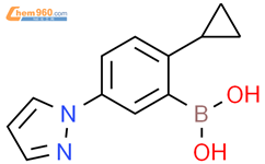 2-环丙基-5-(1H-吡唑醇-1-基)苯硼酸结构式图片|2225177-52-4结构式图片