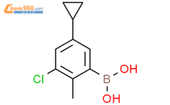 3-氯-2-甲基-5-环丙基苯基硼酸结构式图片|2225179-61-1结构式图片