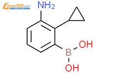 3-氨基-2-环丙基苯硼酸结构式图片|2225180-87-8结构式图片