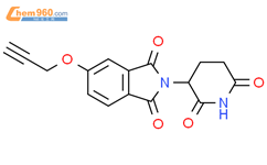 2-（2,6-二氧奥匹啶-3-基）-5-（丙-2-炔-1-基氧基）异吲哚-1，3-二酮结构式图片|2226303-74-6结构式图片