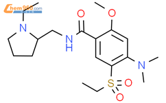 4-(二甲氨基)-N-[(1-乙基-2-吡咯烷二基)甲基]-5-(乙基磺酰基)-2-甲氧基苯甲酰胺结构式图片|2227154-31-4结构式图片