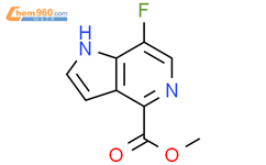 methyl 7-fluoro-1H-pyrrolo[3,2-c]pyridine-4-carboxylate结构式图片|2227205-75-4结构式图片