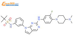 N-[3-[2-[[4-[4-（二甲基氨基）-1-哌啶基]-3-氟苯基]氨基]-7H-吡咯并[2,3-d]嘧啶-7-基]苯基]-2-甲基-2-丙磺酰胺结构式图片|2227943-09-9结构式图片
