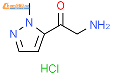 2-氨基-1-(1-甲基-1H-吡唑-5-基)乙酮盐酸盐结构式图片|2230802-55-6结构式图片