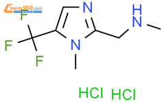 N-甲基-1-(1-甲基-5-(三氟甲基)-1H-咪唑-2-基)甲胺 二盐酸盐结构式图片|2230804-19-8结构式图片