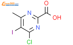 4-氯-5-碘-6-甲基-2-嘧啶羧酸结构式图片|2231433-40-0结构式图片