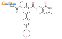 5-[(环丙基羰基)乙基氨基]-N-[(1,2-二氢-4,6-二甲基-2-氧基-3-吡啶基)甲基]-4-甲基-4'-(4-吗啡酰基)[1,1'-联苯]-3-羧酰胺结构式图片|2238820-26-1结构式图片