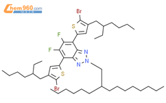 4,7-双(5-溴-4-(2-乙基己基)噻吩基)-5,6-二氟-2-(2-己基癸基)-2H-苯并[D][1,2,3]三氮唑结构式图片|2239298-37-2结构式图片