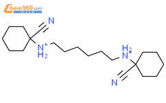 1-({6-[(1-氰基环己基)氨基]-己基}氨基)环己烷甲腈结构式图片|22411-41-2结构式图片