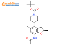 (R)-4-(7-乙酰氨基-2,5-二甲基-2,3-二氢苯并呋喃-4-基)哌啶-1-羧酸叔丁酯结构式图片|2241594-66-9结构式图片
