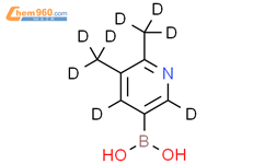 (5,6-二(甲基-d3)吡啶-3-基-2,4-d2)硼酸结构式图片|2241870-58-4结构式图片