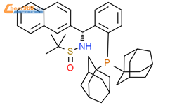 [S(R)]-N-[(R)-[2-(二金刚烷基膦)苯基](2-萘基)甲基]-2-叔丁基亚磺酰胺结构式图片|2249950-36-3结构式图片