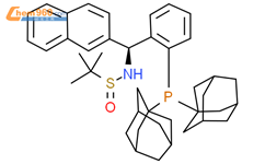 [S(R)]-N-[(S)-[2-(二金刚烷基膦)苯基](2-萘基)甲基]-2-叔丁基亚磺酰胺结构式图片|2249950-37-4结构式图片
