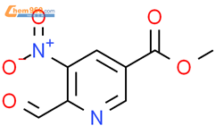 6-甲酰基-5-硝基- 3-吡啶羧酸甲酯结构式图片|2259312-02-0结构式图片