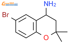 6-溴-3,4-二氢-2,2-二甲基-2H-1-苯并吡喃-4-胺结构式图片|226922-92-5结构式图片
