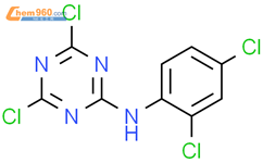 1,3,5-Triazin-2-amine, 4,6-dichloro-N-(2,4-dichlorophenyl)-结构式图片|2272-30-2结构式图片