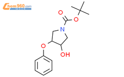 3-羟基-4-苯氧基吡咯烷-1-甲酸叔丁酯结构式图片|2282979-04-6结构式图片