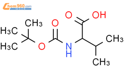 BOC-D-缬氨酸结构式图片|22838-58-0结构式图片