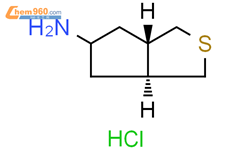 1H-Cyclopenta[c]thiophen-5-amine, hexahydro-, hydrochloride (1:1), (3aS,6aS)-结构式图片|2287249-40-3结构式图片