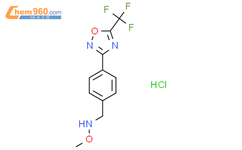 methoxy({4-5-(trifluoromethyl)-1,2,4-oxadiazol-3-ylphenyl}methyl)amine hydrochloride结构式图片|2287271-67-2结构式图片