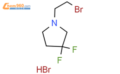 1-​(2-​溴乙基)​-​3,​3-​二氟-​吡咯烷 氢溴酸盐结构式图片|2287283-91-2结构式图片