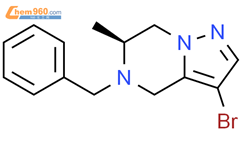 (6S)-5-benzyl-3-bromo-6-methyl-6,7-dihydro-4H-pyrazolo[1,5-a]pyrazine结构式图片|2306252-53-7结构式图片