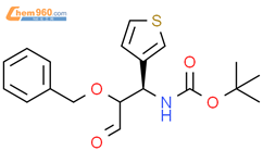 tert-butyl N-[(1R)-2-benzyloxy-3-oxo-1-(3-thienyl)propyl]carbamate结构式图片|2306259-48-1结构式图片