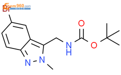 Carbamic acid, N-[(5-bromo-2-methyl-2H-indazol-3-yl)methyl]-, 1,1-dimethylethyl ester