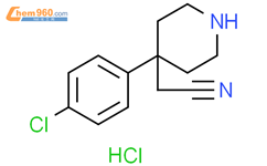 2-[4-(4-chlorophenyl)-4-piperidyl]acetonitrile;hydrochloride结构式图片|2306272-51-3结构式图片