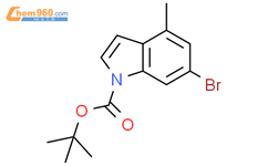 1H-Indole-1-carboxylic acid, 6-bromo-4-methyl-, 1,1-dimethylethyl ester结构式图片|2306278-04-4结构式图片