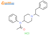 N-[1-(1-甲基-2-苯基乙基)-4-哌啶基]-N-苯基-乙酰胺 盐酸盐