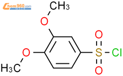 3,4-二甲氧基苯磺酰氯结构式图片|23095-31-0结构式图片
