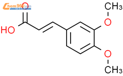 3,4-二甲氧基肉桂酸结构式图片|2316-26-9结构式图片