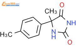5-methyl-5-(4-methylphenyl)imidazolidine-2,4-dione结构式图片|23186-96-1结构式图片