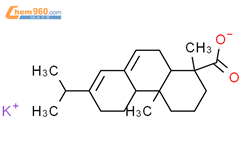 松香酸钾结构式图片|23250-44-4结构式图片
